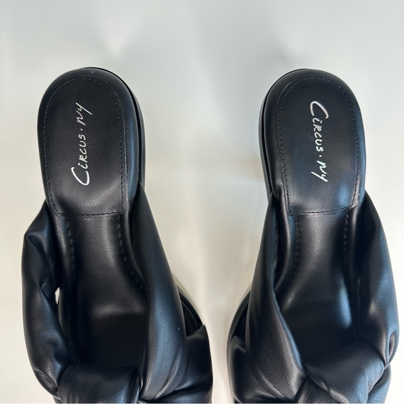 Circus Sam Edelman Black Sim Square Toe Heel Sandal - Picture 4 of 10